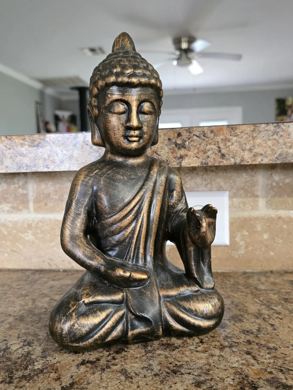 Pier 1 Bronze Buddha Statue